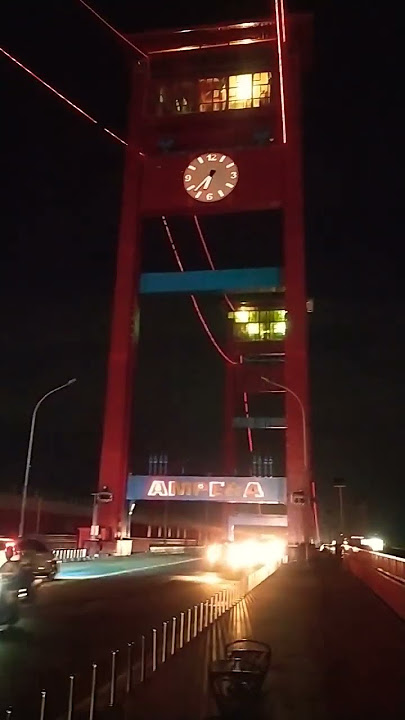 Jam di jembatan ampera yang keren#shorts