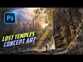 Creating HIDDEN TEMPLES in PHOTOSHOP | Photo Manipulation Speed Art