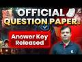 Official Question Paper & Answer Key Released | #FMIH | By Shailendra Kumar Sir