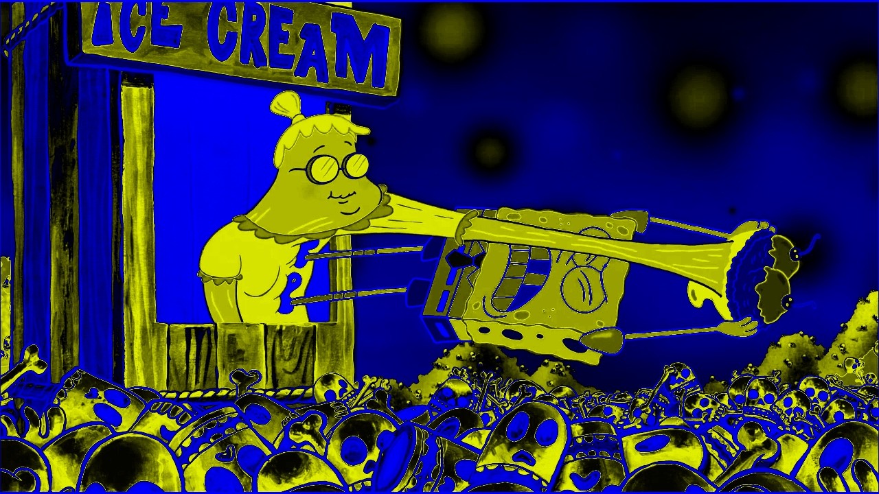 SpongeBob Movie - Why Is This Ice Cream So Sticky?!!! (Sponsored by: Gamavision Csupo Effects)