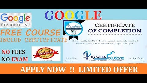 GOOGLE CLOUD Course With CERTIFICATE | Quize Level #Certificate |
