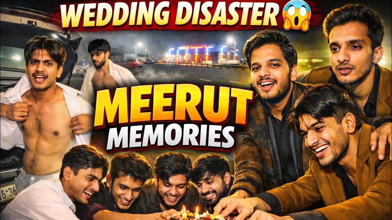 Wedding Trip Gone Wrong 😅 | Car Broke Down on Highway | Meerut Memories”