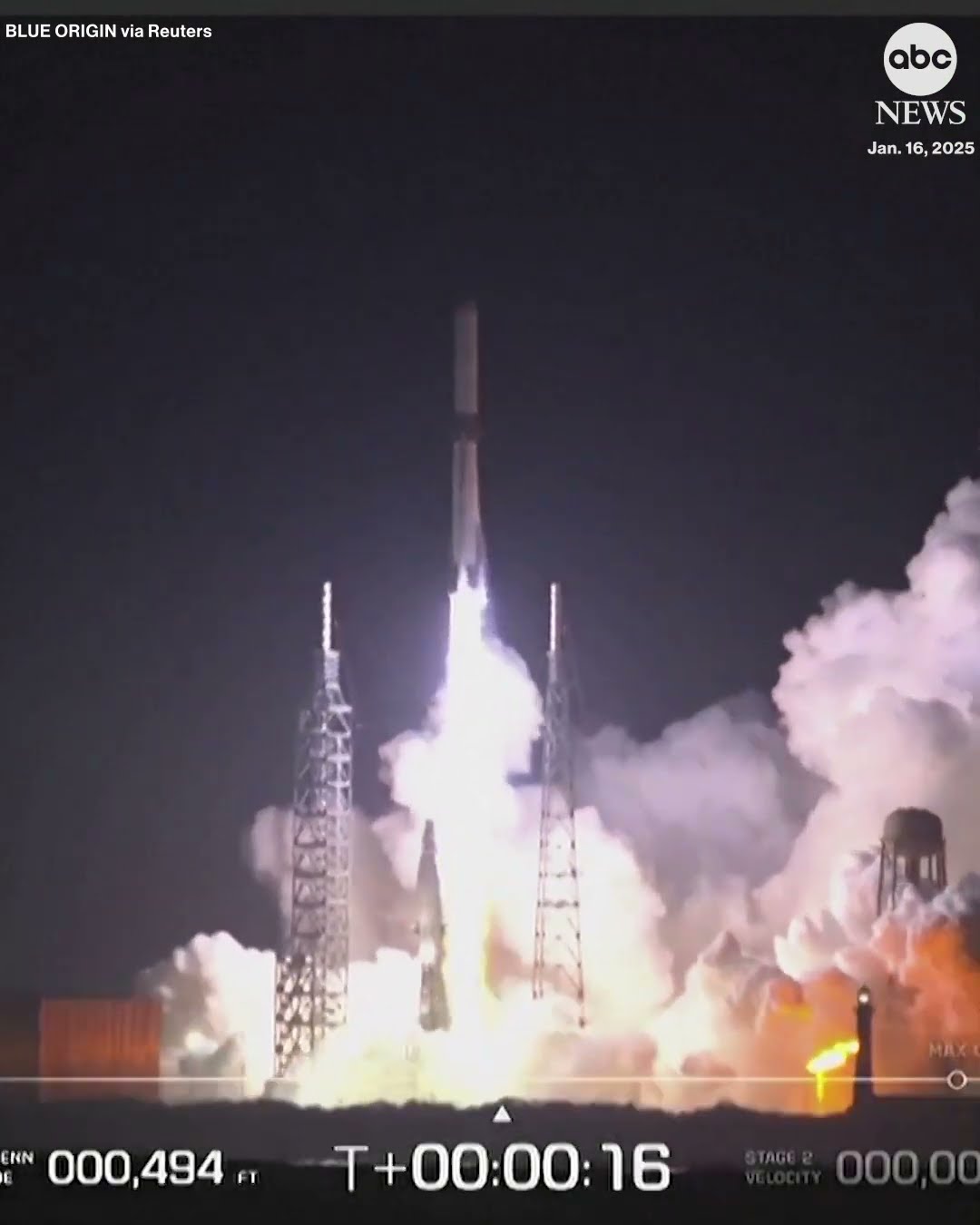 Jeff Bezos’ Blue Origin launches massive rocket on first test flight #news #space #blueorigin