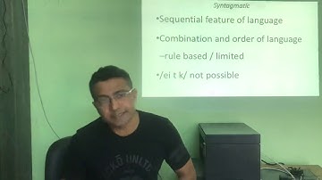 Paradigmatic and Syntagmatic Relationships#Dr. Arup Sarkar#Bijni College.