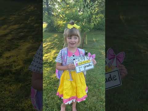 Happy First Day Of 1st Grade My Little Lily