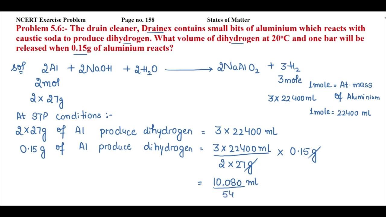 The drain cleaner, Drainex contains small bits of aluminium which