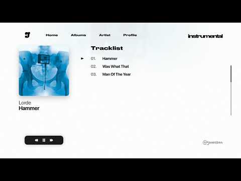 Lorde – Hammer | Instrumental