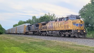 CSX M204 - BEAUTIFUL P5 DOPPLER EFFECT - UP Large Eagle Wings AC4400CW #6699 & CSX C40-8M #7779