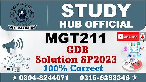 MGT211 GDB Solution Spring 2023, MGT211 GDB Solution, MGT211 GDB 2023