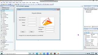 Vidio tutorial cara membuat Aplikasi Penjualan Makanan menggunakan Visual Studio 2008||vb.Net