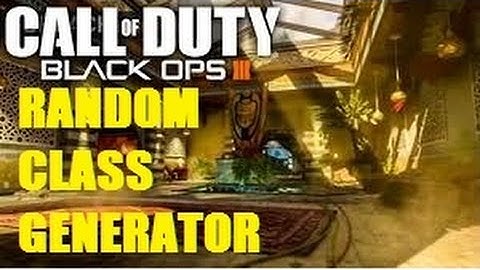 Call of Duty Black Ops 3 Random Class Generator Gameplay
