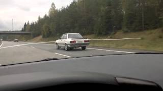 My Subaru Leone on the motorway
