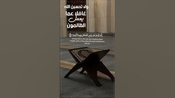 #تلاوة خاشعة #ولا تحسبن الله غافلا عما يعمل الظالمون#القارئ حمادة جودة هلال