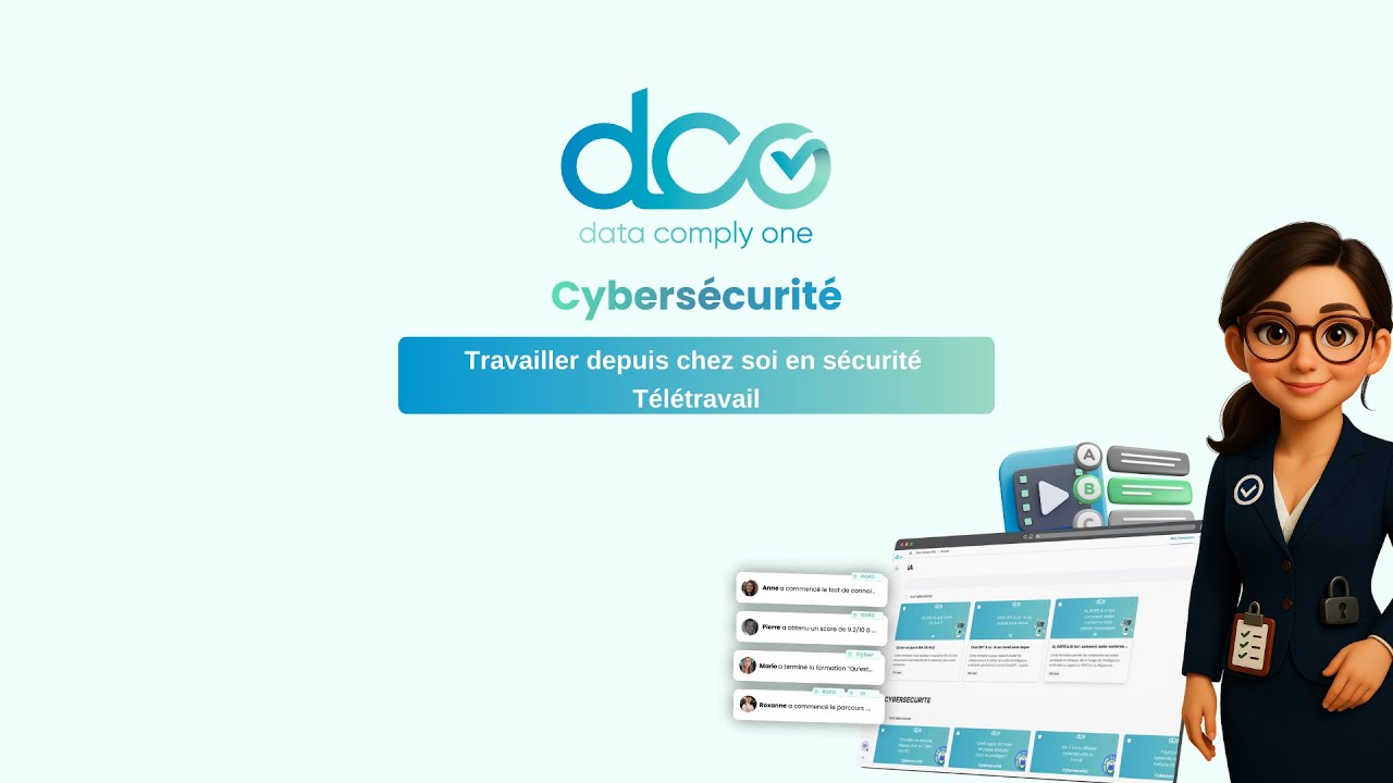 Télétravail : travailler en sécurité