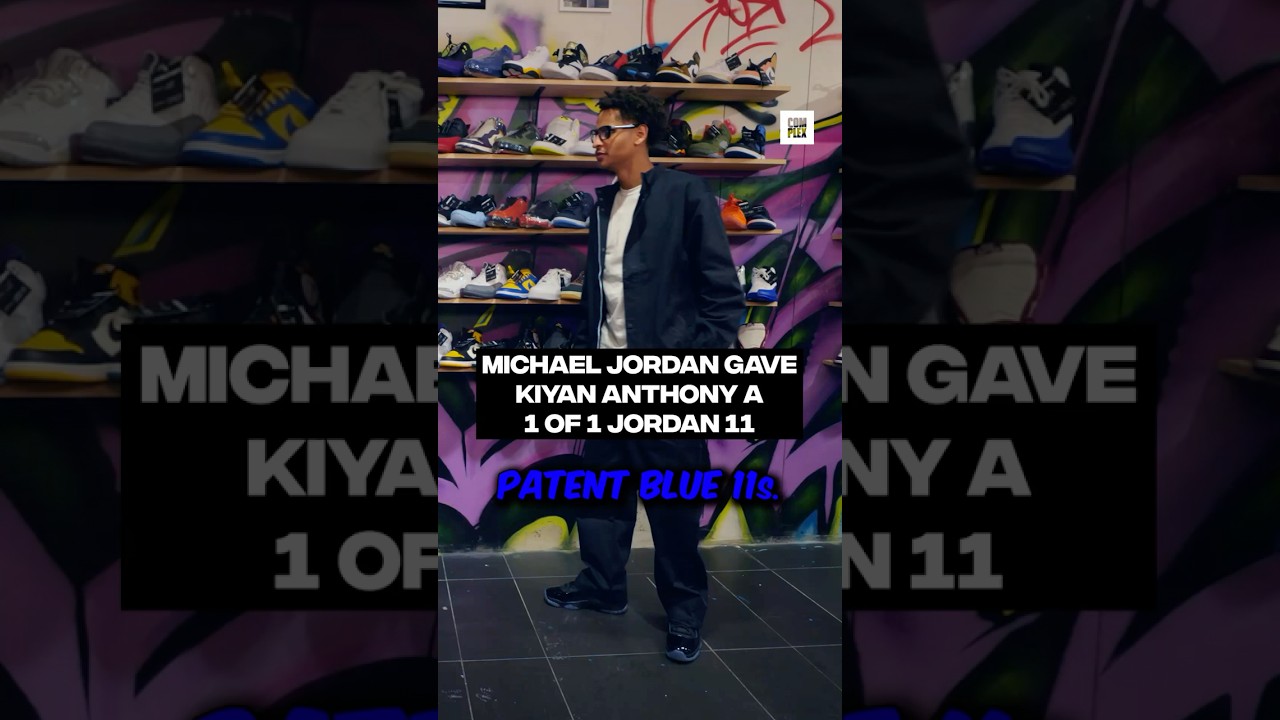 Kiyan wore these 1-of-1 AJ11s only one time and then put ‘em on ice 🔥 