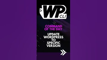 WP-CLI: Update WordPress to Specific Version! #WordPress #WPCLI