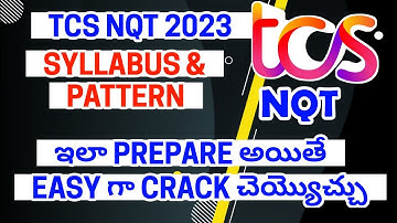 TCS NQT preparation 2023 in telugu | TCS nqt 2023 telugu | TCS NQT 2023 syllabus telugu | TCS NQT