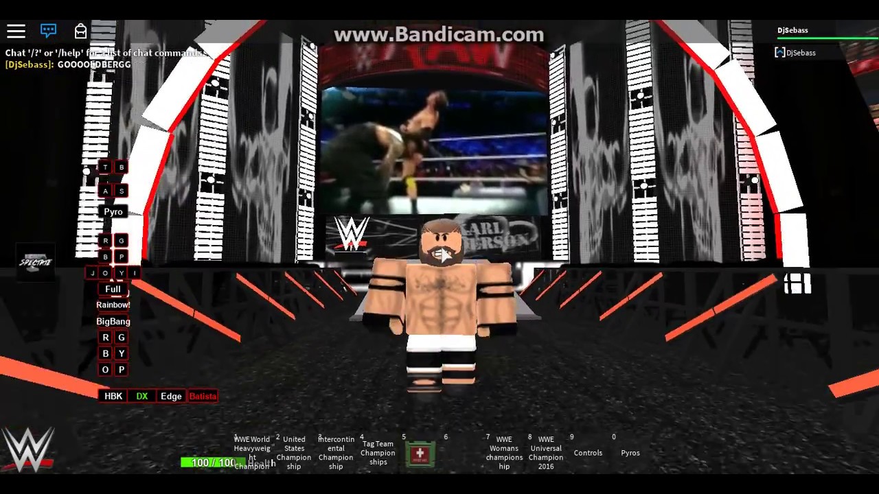 Monday Night Raw Goldberg Entrance Roblox Youtube - dx decal roblox