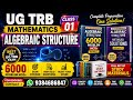 Ug trb mathematics MCQs with Detailed solutions booklets available for con 9384686847 ( algebra 01)