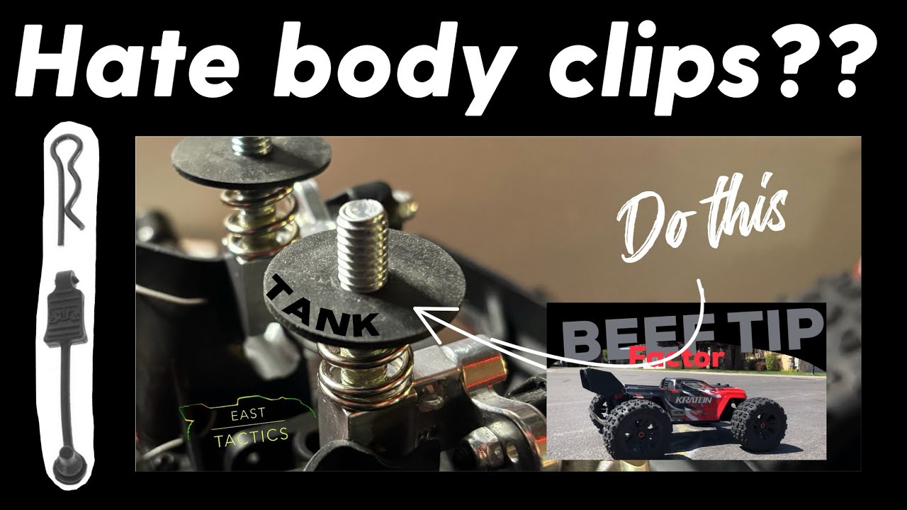 Never use Arrma Body Clips again! Finally a TANK SOLUTION - More MOD Install tips