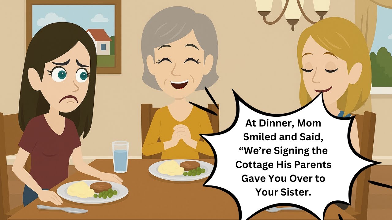 At Dinner, Mom Smiled and Said, “We’re Signing the Cottage His Parents Gave You Over to Your Sister.