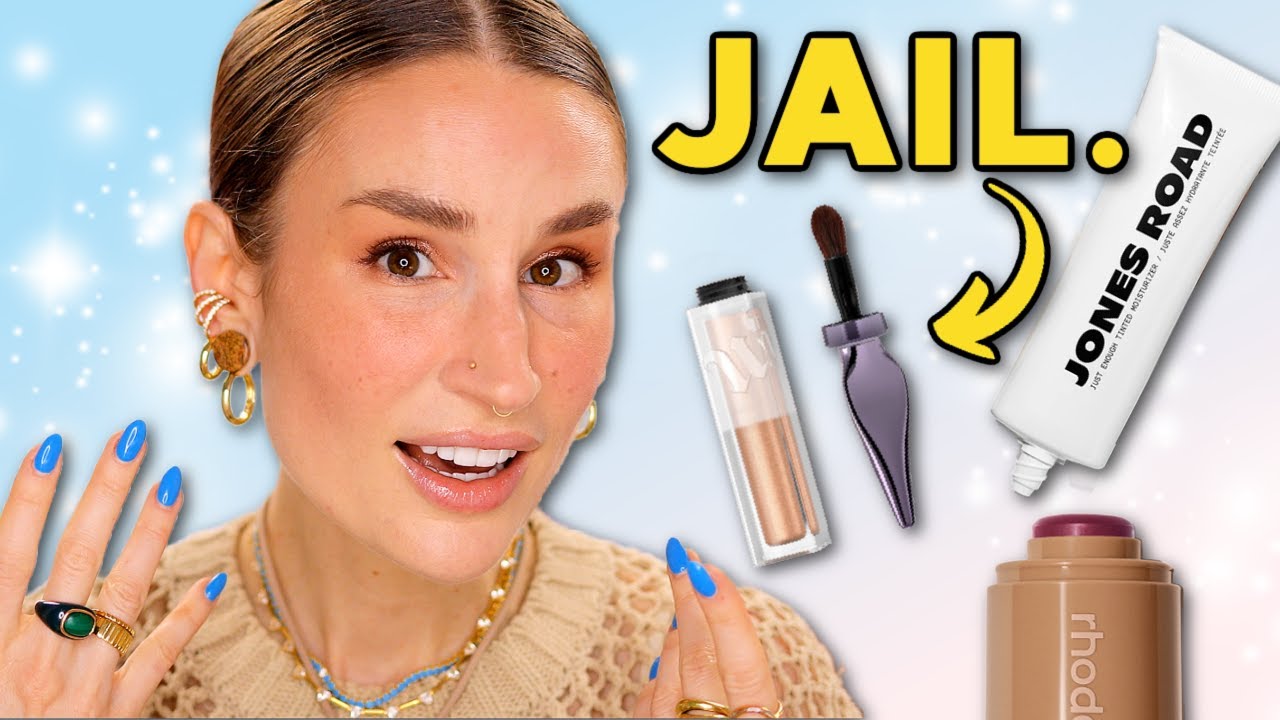 TRYING HYPED NEW MAKEUP: Jones Road Tinted Moisturizer, UD Liquid Eyeshadows, RHODE & MORE!