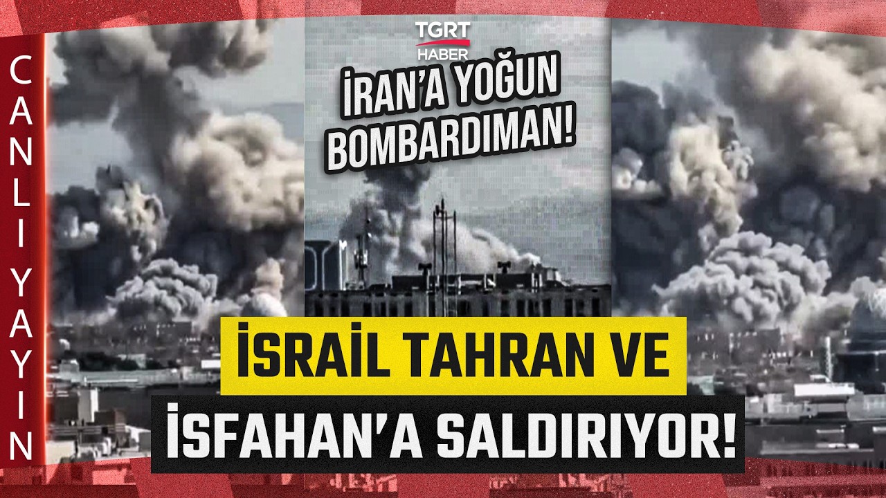 #CANLI | Tahran’dan Tel Aviv’e Peş Peşe Füzeler Ateşlendi! En Büyük Havalimanı Vuruldu - TGRT Haber