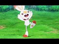 Pokemon journeys scorbunny and pikachu attacks ash