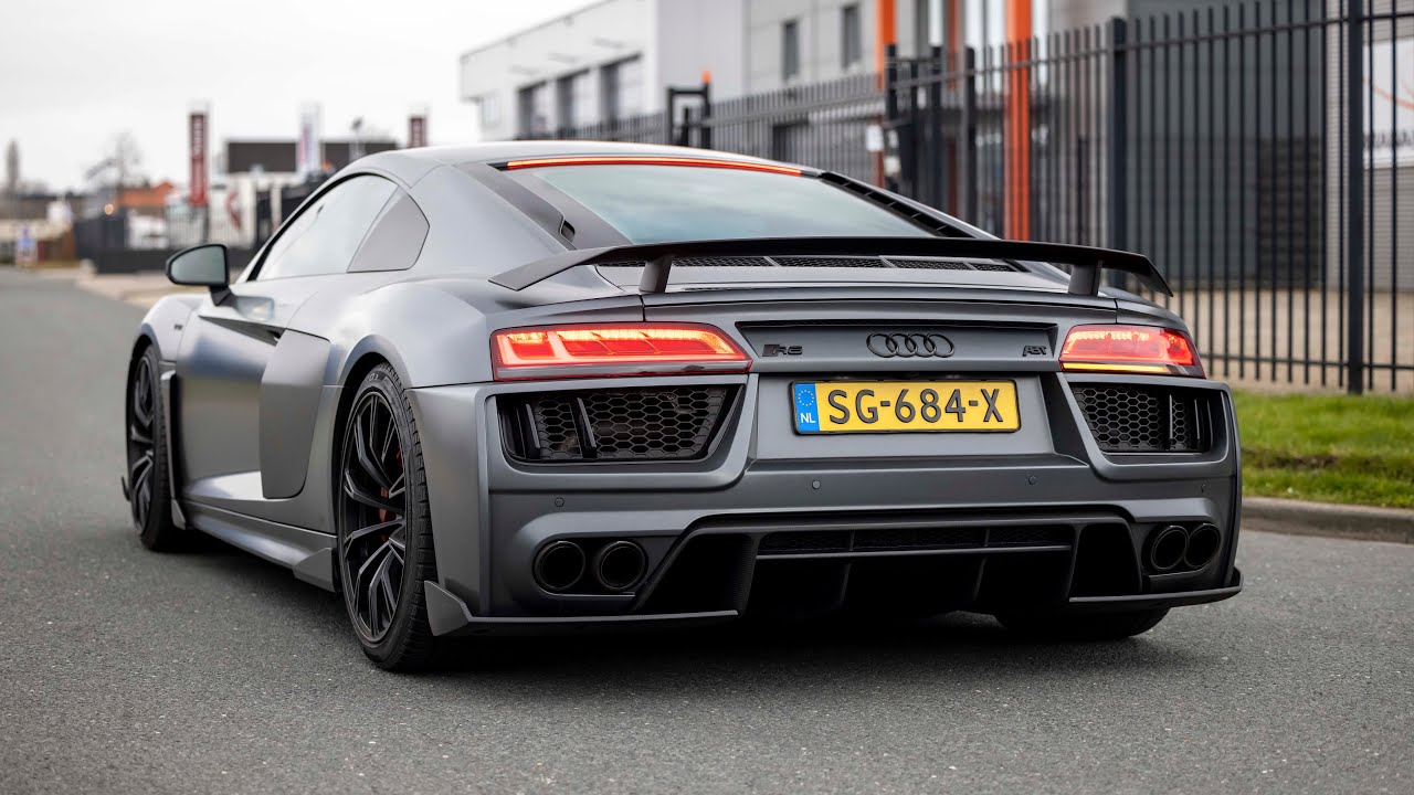 Abt Audi R8 V10 Plus Loud Accelerations Launch Controls And Revs