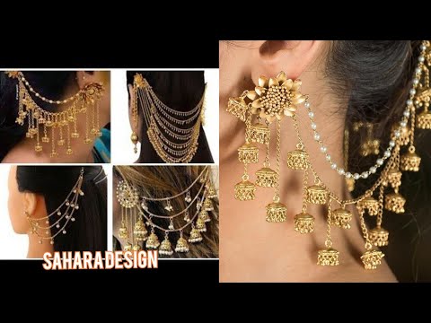 22 Carate Women Gold Ear Chain, 3 Gram Approx at Rs 18000/pair in Ahmedabad  | ID: 2903778312