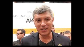 Борис Немцов: «Говорить всегда лучше, чем стрелять». Киев, апрель 2014.