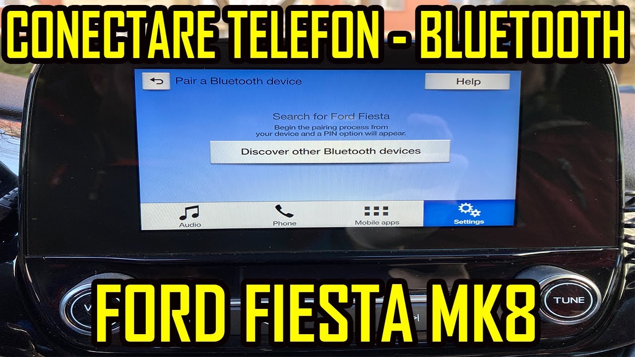 Conectare Telefon - Bluetooth Ford Fiesta Mk8 Sync 3 Car Kit - Youtube