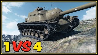 T110E3 - 9 Kills - 1 VS 4 - World of Tanks Gameplay