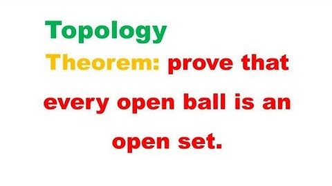 topology, every open ball is an open set in metric space proof