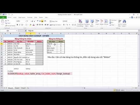 Mẹo Excel hay: hướng dẫn sử dụng hàm vlookup trong excel 2010 đúng cách