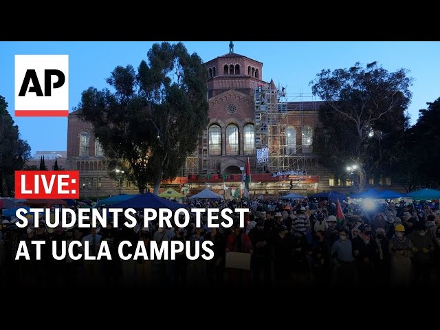 LIVE: Police order dispersal of students protest at UCLA campus