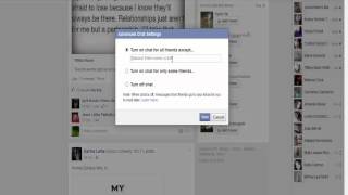 How to Turn Facebook Chat off Or On- For All or for Selected Friends
