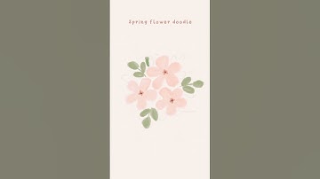 Soft spring floral art on procreate - mini art tutorial