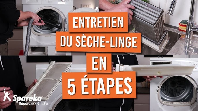 Comment nettoyer le filtre à peluche d'un sèche-linge ? - TUTO