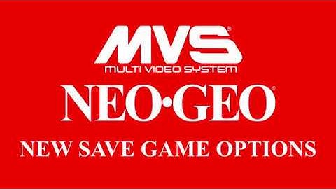 Neo Geo New Save Game options. NVRAM module and PCMCIA socket.