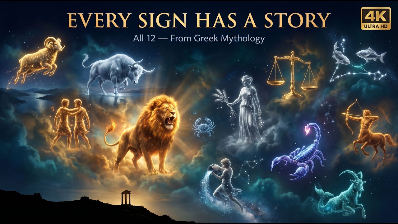 ⁣The Greek Mythology Behind Every Zodiac Sign: The Real Stories the Sky Is Telling