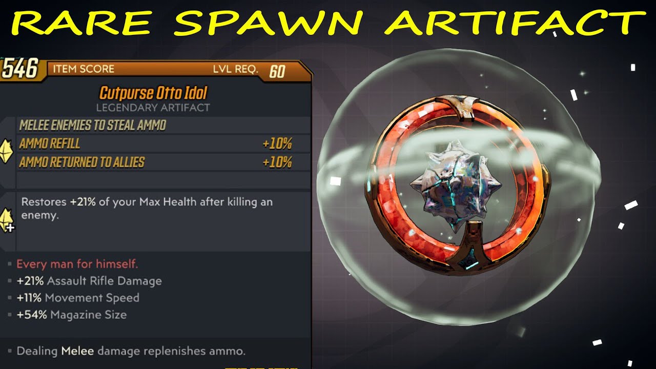 BL3 - Cutpurse Otto Idol + AR Dmg + Mag Size + Speed + Ammo Refill