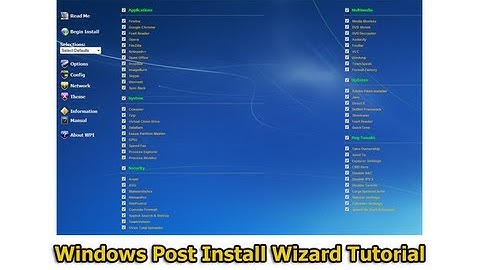 Windows Post Install Wizard Tutorial by Britec