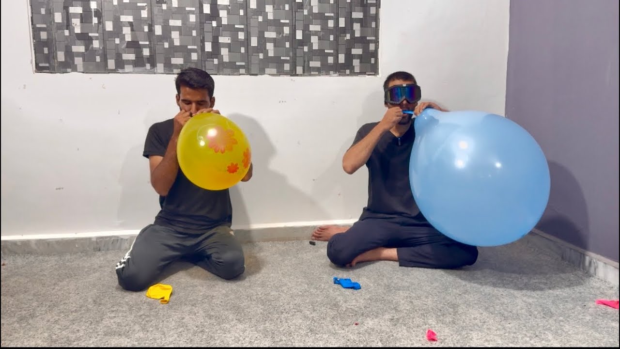 Blow Until Pop | Big Smiley Face Balloons Mouth Popping Challenge!
