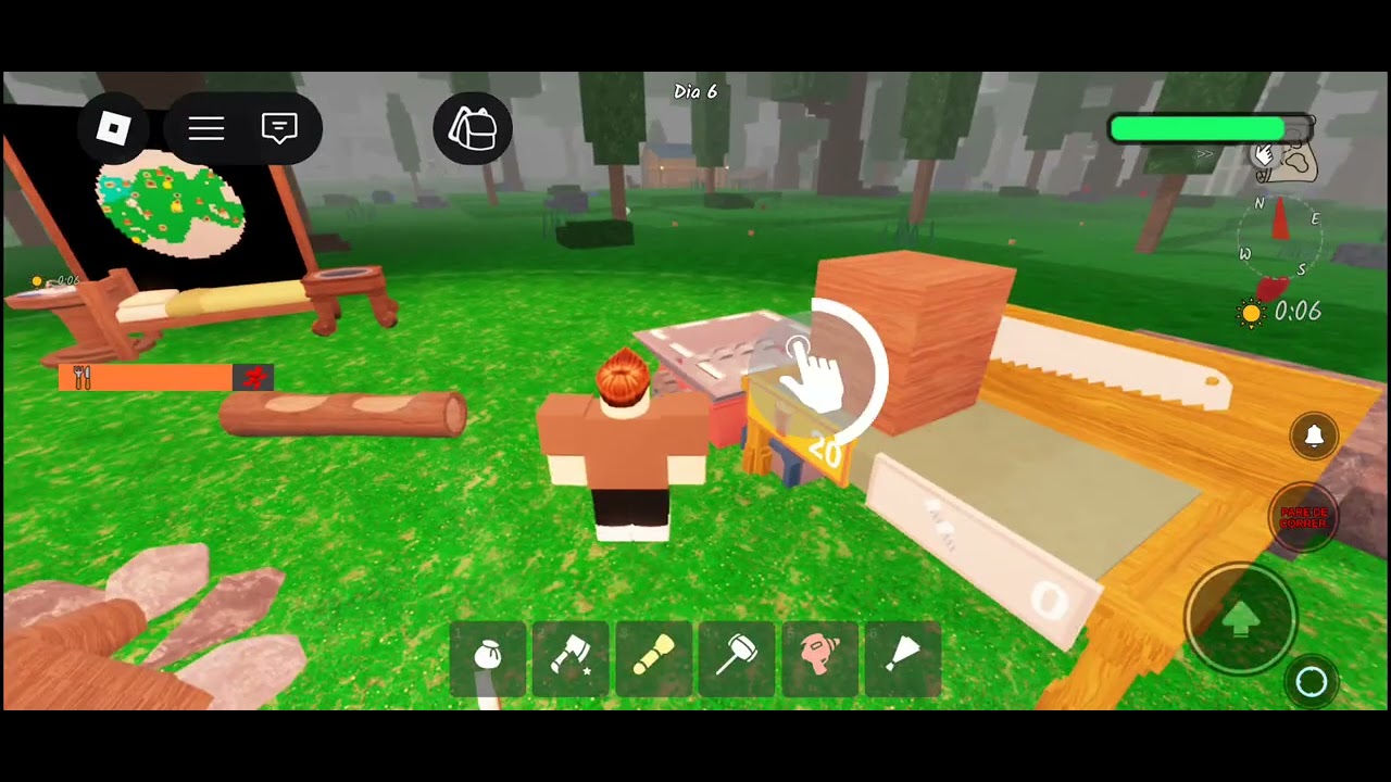 Jogando 99 noites na floresta com as pessoas 