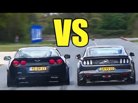 Corvette C6 Z06 Vs Ford Mustang GT - DRAG RACE!