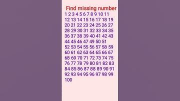 Find missing number #shortsfeed #shortvideo