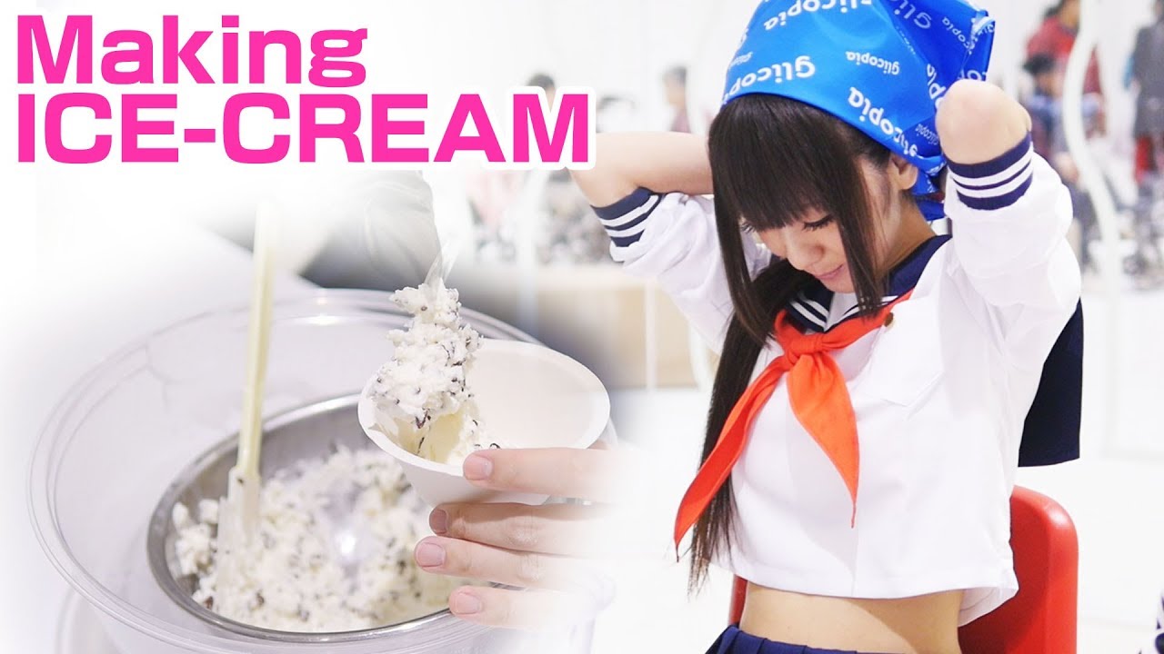 Making Ice Cream With A Japanese School Girl Youtube 