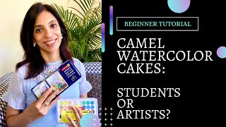 Camel Students Vs Camel Artist Watercolor Cake: Beginners Guide (With Time Lapse Painting Demo)