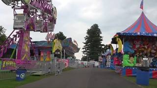 The Biggest Little Fair in Connecticut aka Berlin Fair prepare food and rides for opening day